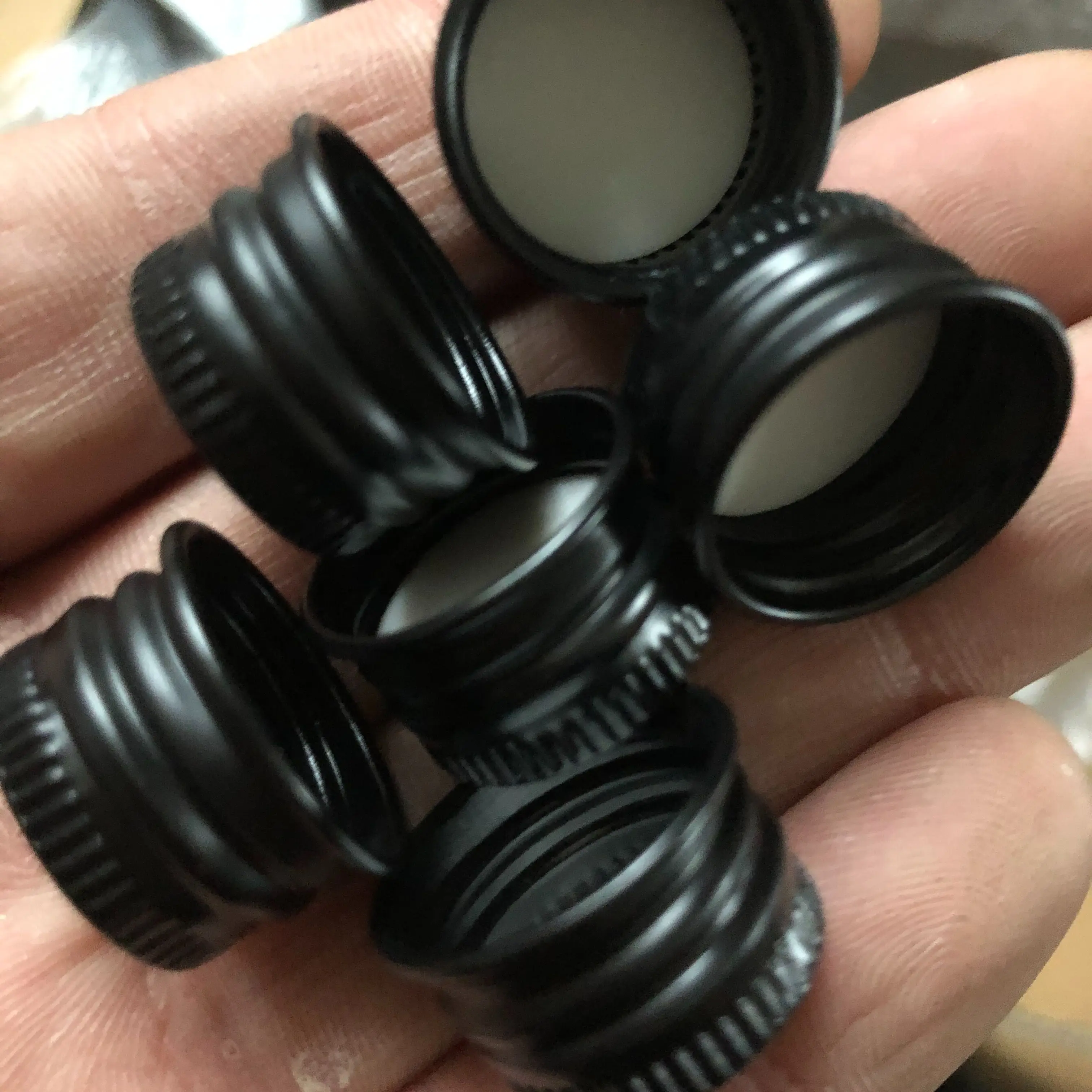 Metal Non Dispensing aluminum screw Cap plastic pp screw Child resistant lid 10pc 18-410 20/410 24-410 28-410 medical aluminum cap