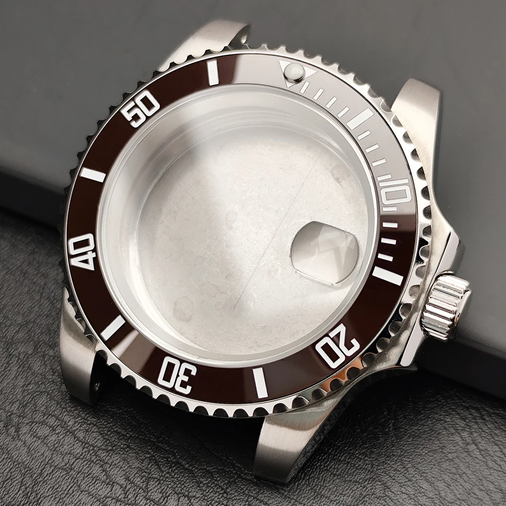 Premium 40.5MM Sapphire Glass GMT Case with Bidirectional Rotating Bezel for 28.5MM Dial and 20mm Strap