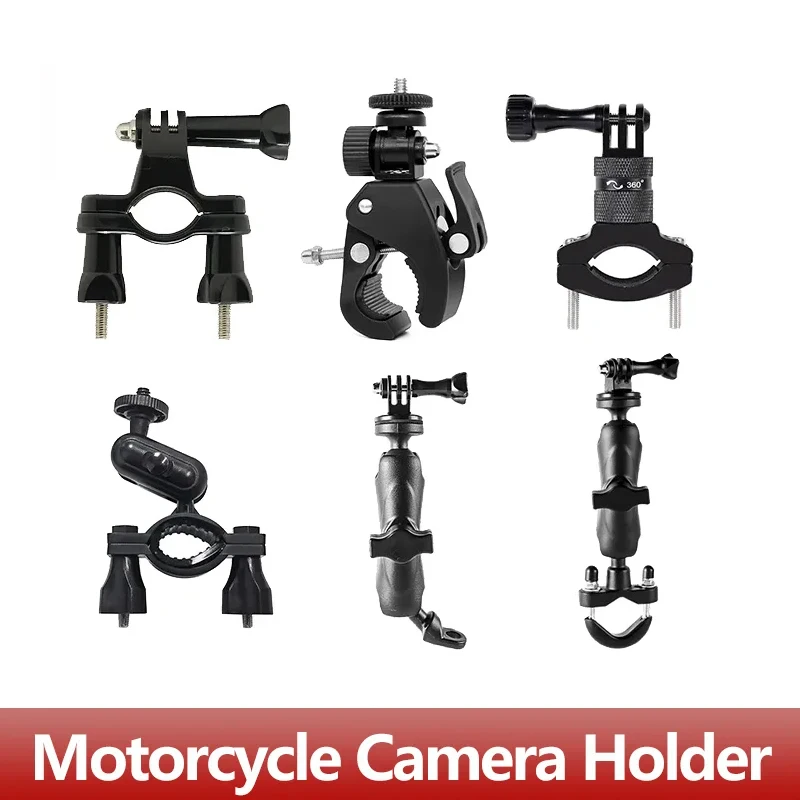 Motorcycle Handlebar Mount Bicycle Holder for GoPro Hero 13 12 11 10 9 8 Insta360 AKASO SJCAM DJI Osmo Action Camera Accessories Motorcycle Handlebar Mount Bicycle Holder for GoPro Hero 13 12 11 10 9 8 Insta360 AKASO SJCAM DJI Osmo Action Camera Accessories