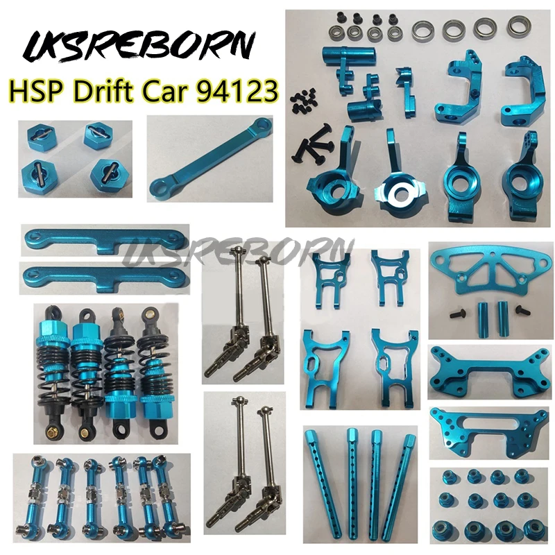 

HSP 94123 Part Full Set Metal Upgrade For 1/10 On Road & Drift Car Electric or Nitro HSP 94123 94101 94102 94103 94103Pro