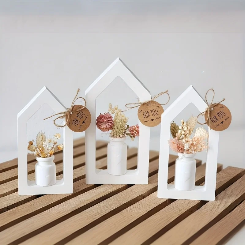 Silicone Mold Large Medium Small-Sized Hollow House Candle DIY Gypsum Candle Holder Decorative Ornament Resin Mold Home Crafts