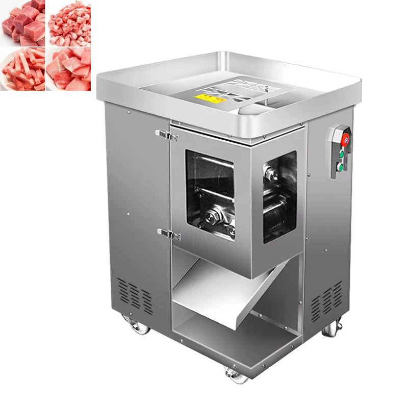 

Electric Meat Slicer Shredder Commercial Meat Cutting Machine Stainless Steel Vegetable Cutter Dicing Machine Multifunction