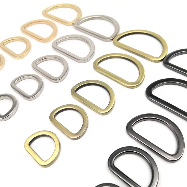 10 Pcs 304 Stainless Steel Heavy Duty Welded D Ring Solid Metal D Rings for  Camping Belt, Dog Leashes Hardware