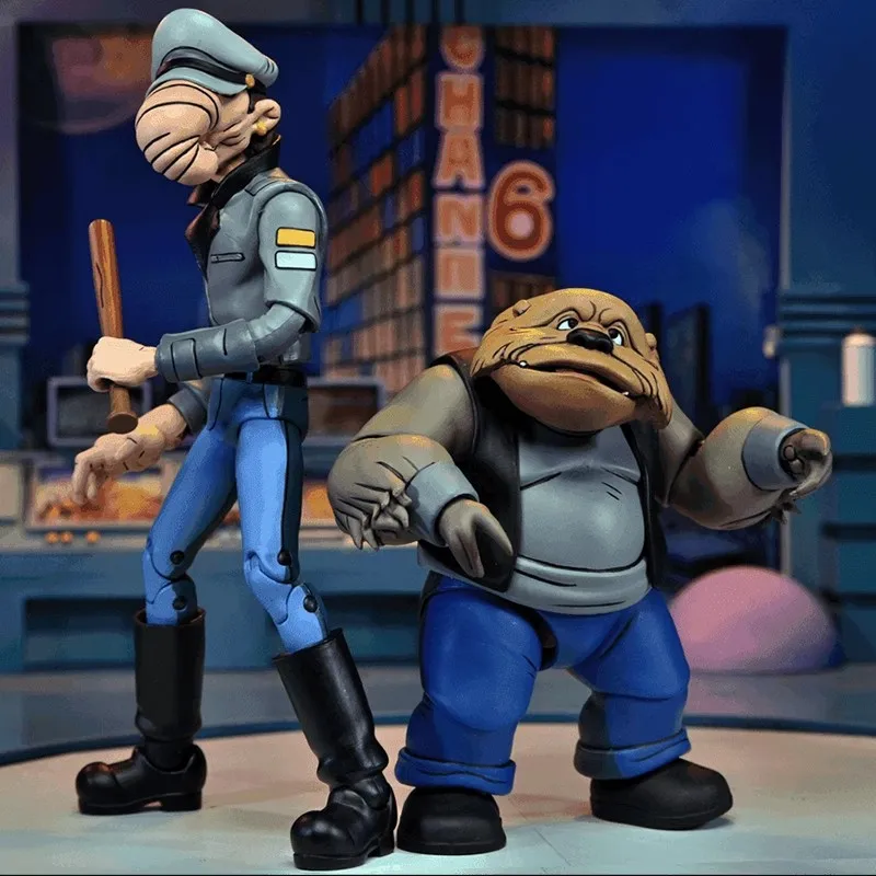 ネカ ミュータントタートルズTall Thug & Short Gangster NECA Teenage