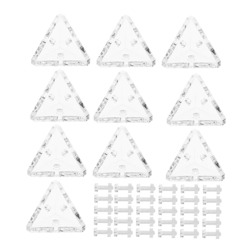 

Durable Acrylic Corner Connectors Corner Brackets fit for Cabinet Organization T5EF