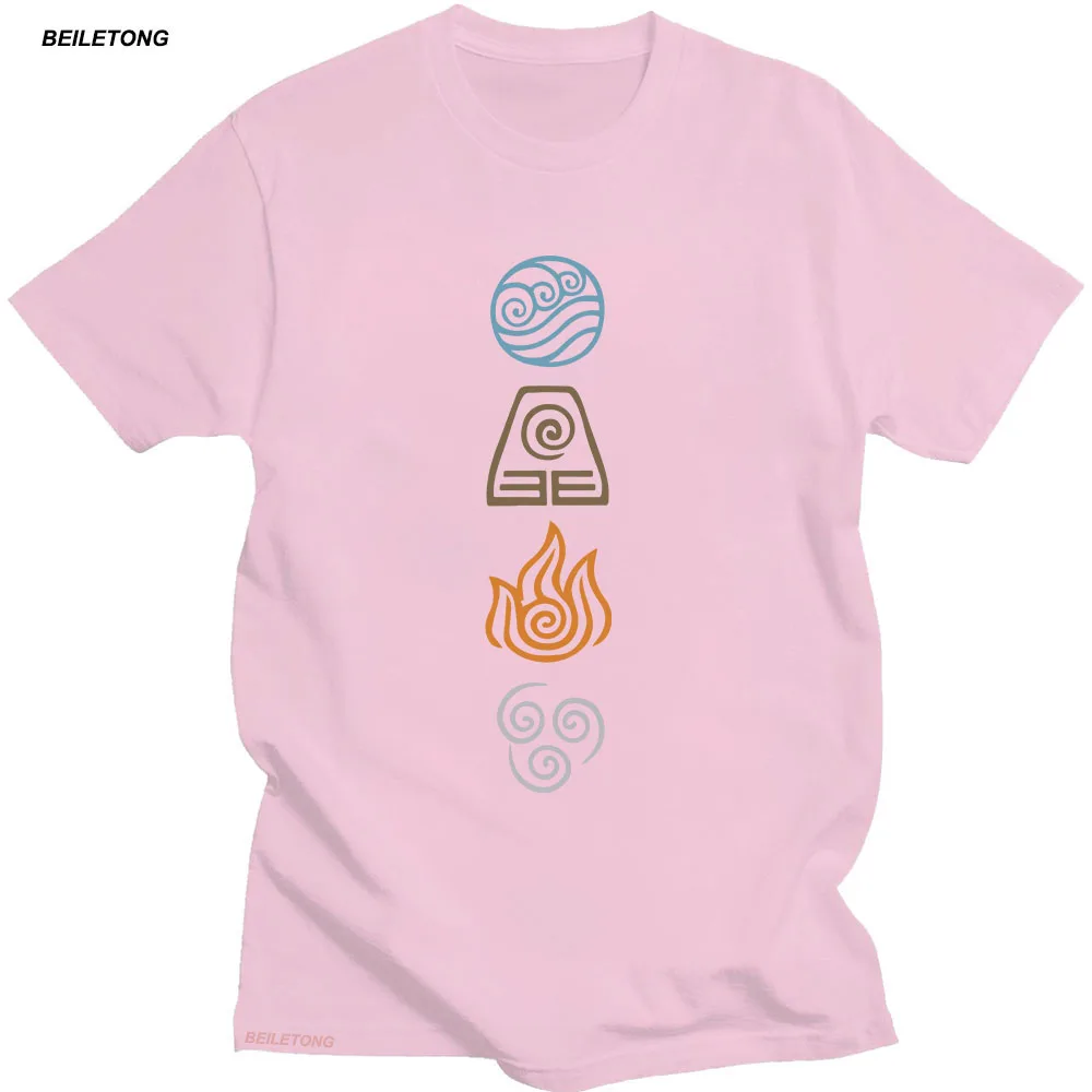 Cosplay Harajuku Women T-shirts Fashion Avatar The Last Airbender Tops Short Sleeve 100% Cotton Tshirts Black Hip Hop Camiseta
