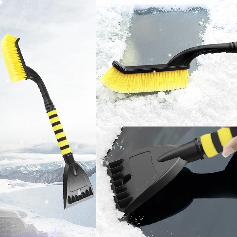 Multi-purpose car cleaning brush Deicing shovel Removable snow shovel dust windshield retractable