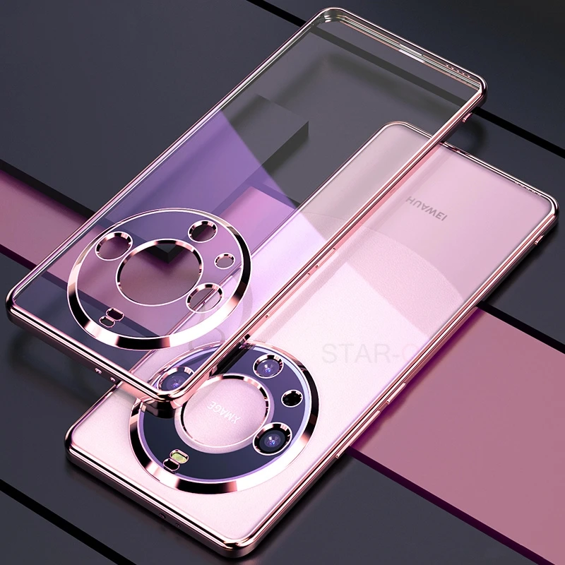 Luxury Plating Clear Silicone Case - Transparent Back Cover