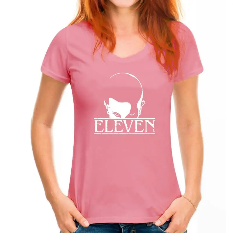 thumbnail image 1 of Camiseta negra de estilo extraño para hombre, talla S-6XL, con temática de cultura pop, Things Eleven Cosplay, 1 of 5