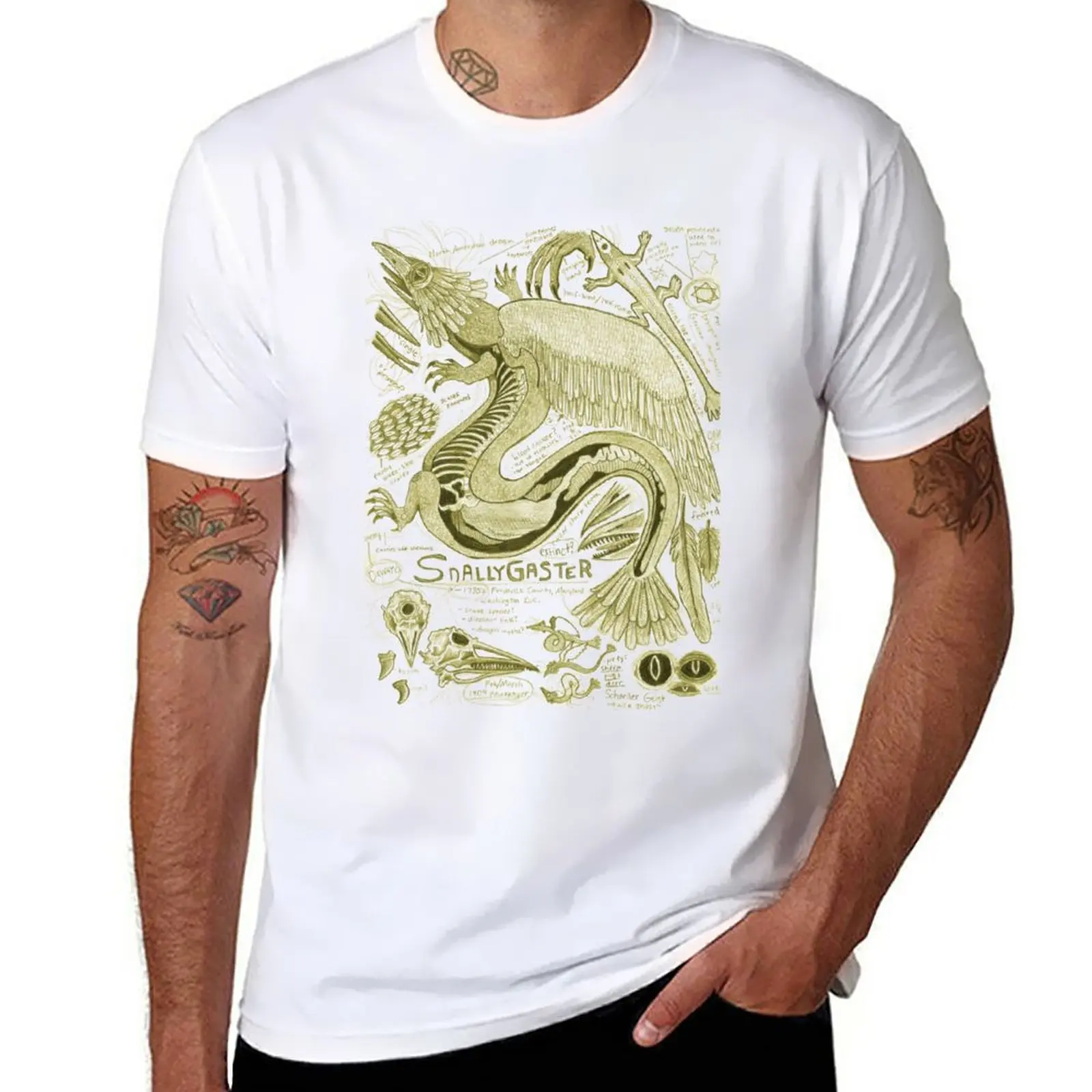 

Egertron Puck's Snallygaster Anatomy Illustration T-Shirt blanks oversized customs workout shirts for men