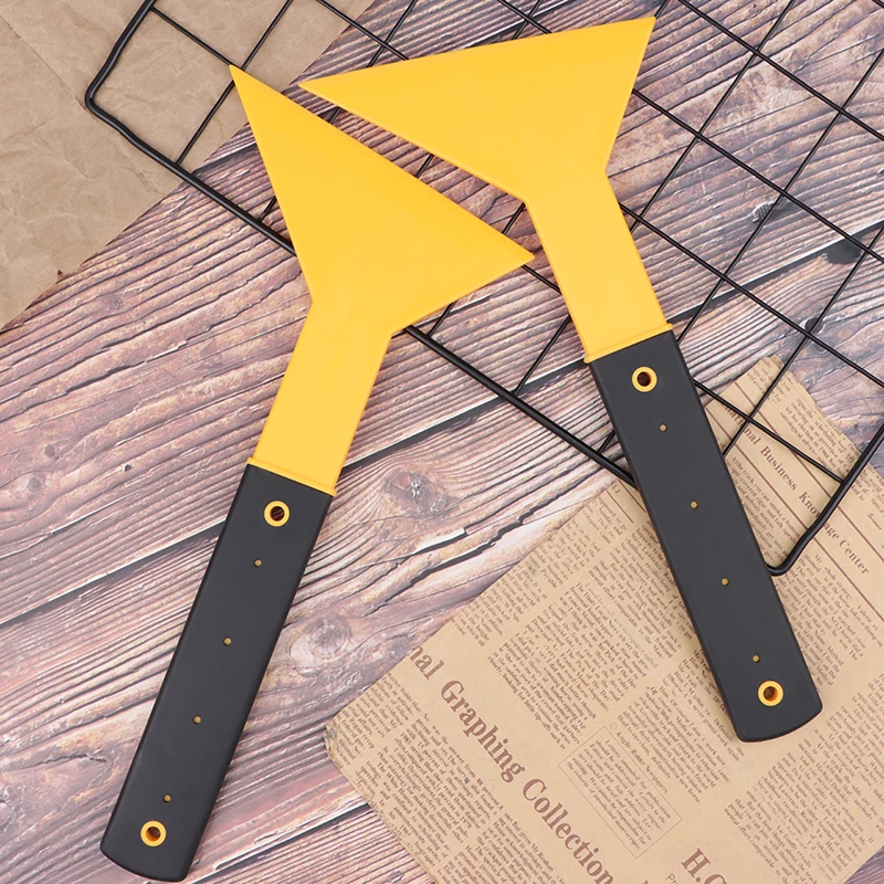 Window Tinting Squeegee Vinyl Squeegee Car Film Scraper Car Vinyl Scraper Automotive Film Tools 36*15cm Plastic Long Handle Car Vinyl Film Scraper Car Window Tint Scraper Tool Accessories