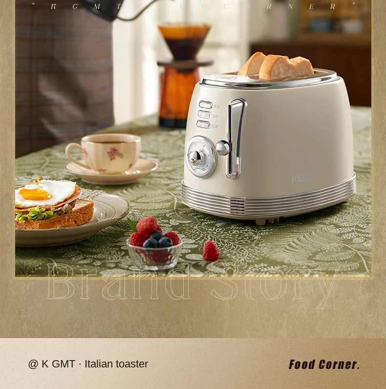 220V KGMT Toaster Oven,  New Breakfast Machine, Multifunctional Mini Toast Oven for Home Use 6