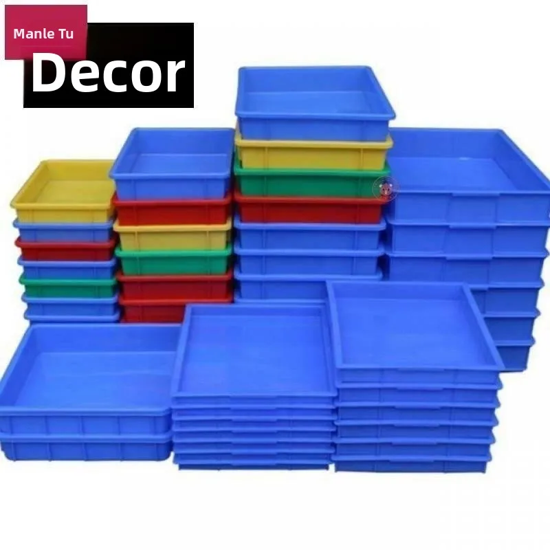 Ultra-Thin Large Rectangular Plastic Box Storage Basket  Desktop Organizer Thiened Plastic Box without Cover Storage Co...