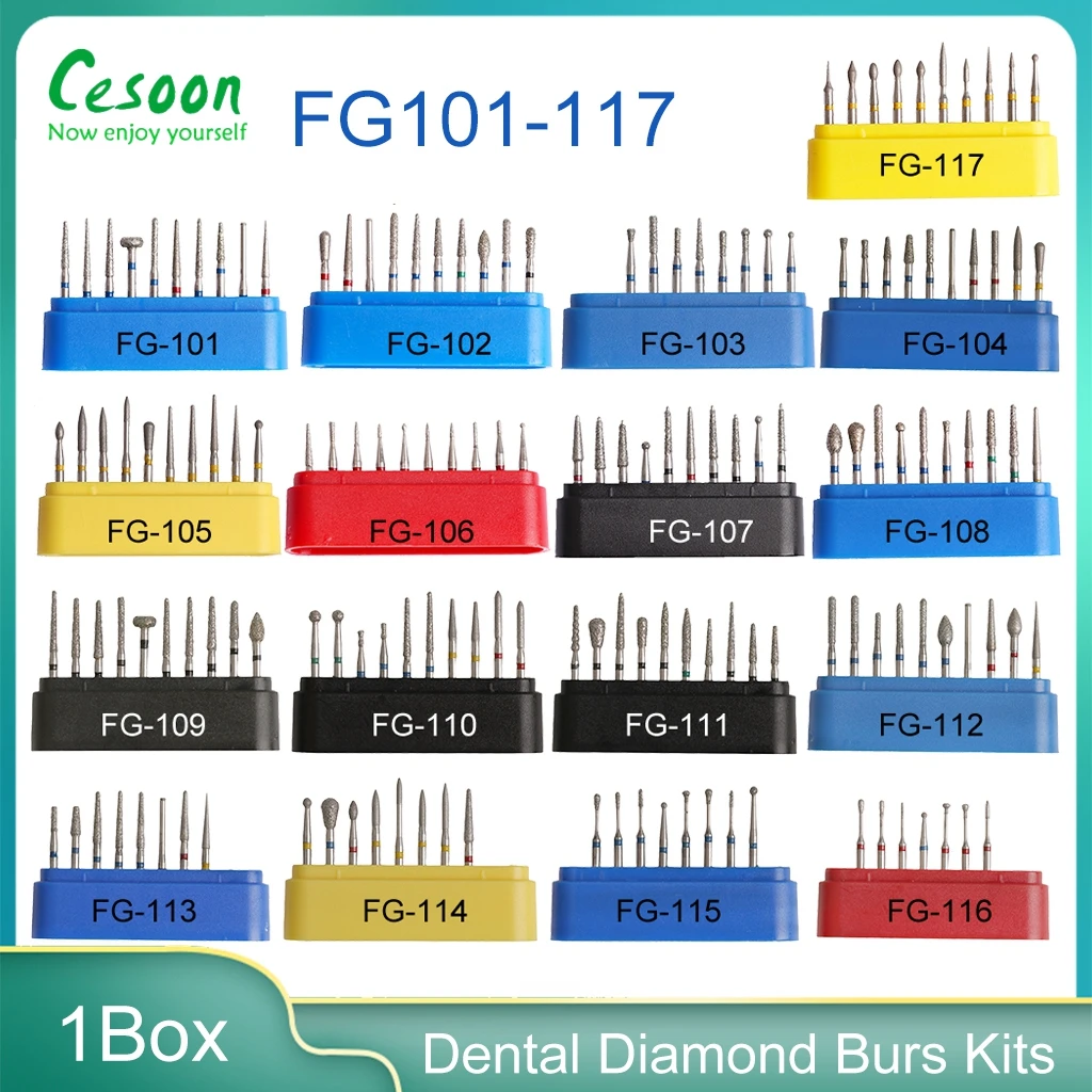

Набор инструментов для отбеливания зубов, зубные Алмазные Боры серии FG диаметром мм, 1 коробка