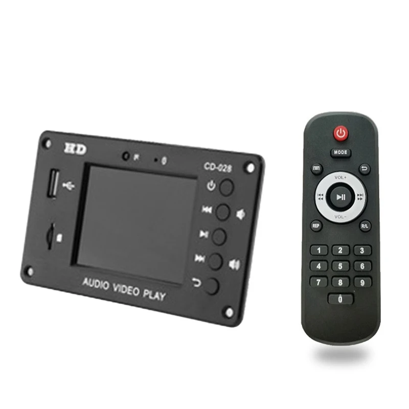 Портативный HD Автомобильный полноформатный Mp5 Bluetooth 2,4-дюймовый TFT-экран FM аудио модуль без потерь