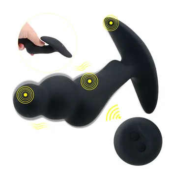 Wireless Remote Control 10 Modes G Spot Vibrator Anal Plug Prostate Massager Male Masturbator Anus Vibrating Sex Toys for Man 1