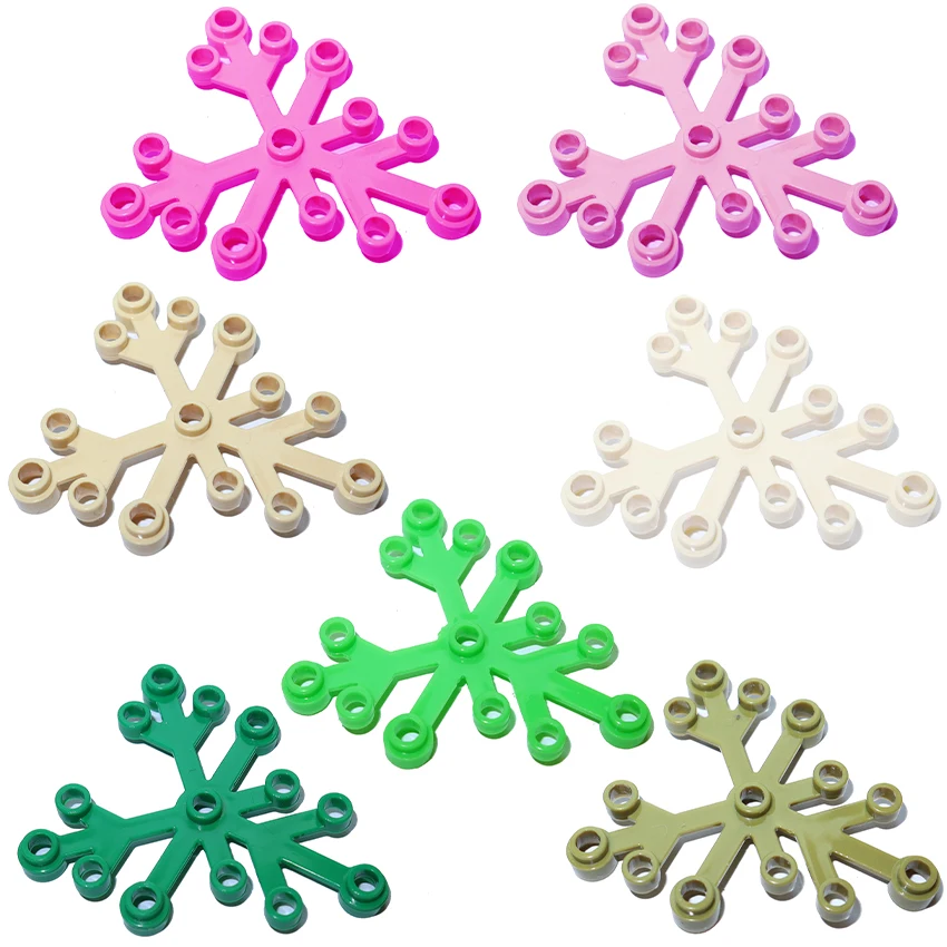 City Moc Plants Accessories Moc Parts 2417 Plant Tree Branches Leaves Building Bricks Diy Creative Toys For Children