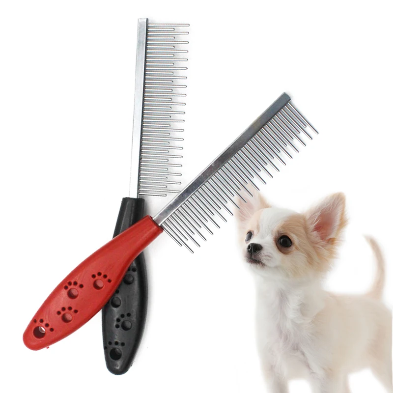 Stainless Steel Dog Comb Pet Hair Removal Shedding Pin Combs For Cat
