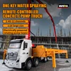 Huina 1381 RC Cement Pump Truck Car Alloy 1/18 11Chancel Remote Controlled Construction Spraying Water Engineering Vehicle Toys 1