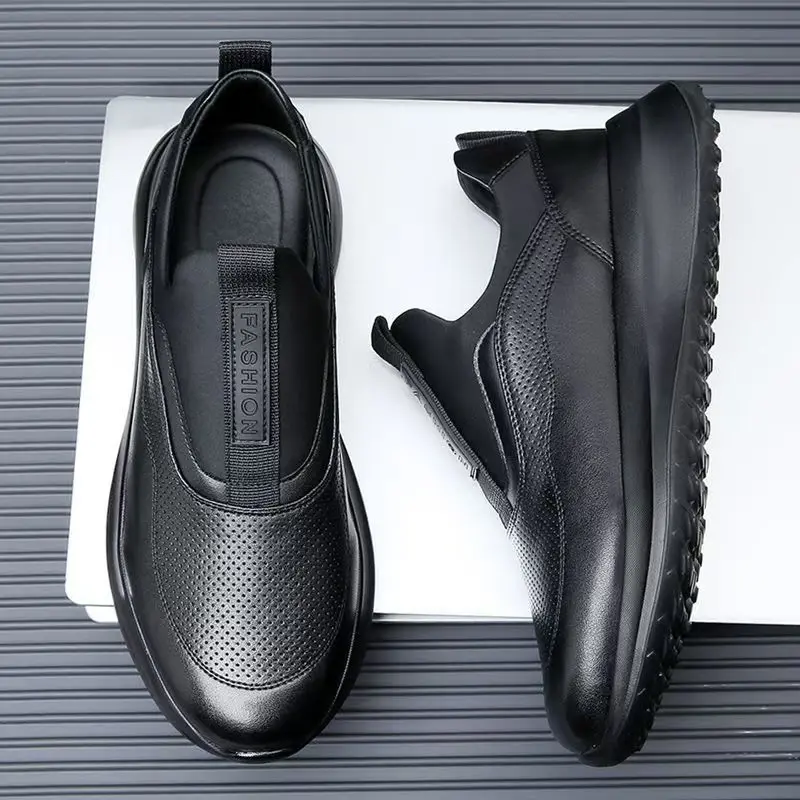 New Black Series Casual Shoes for Men's Low Top Comfortable Soft Running and Sports Shoes Zapatillas deportivas