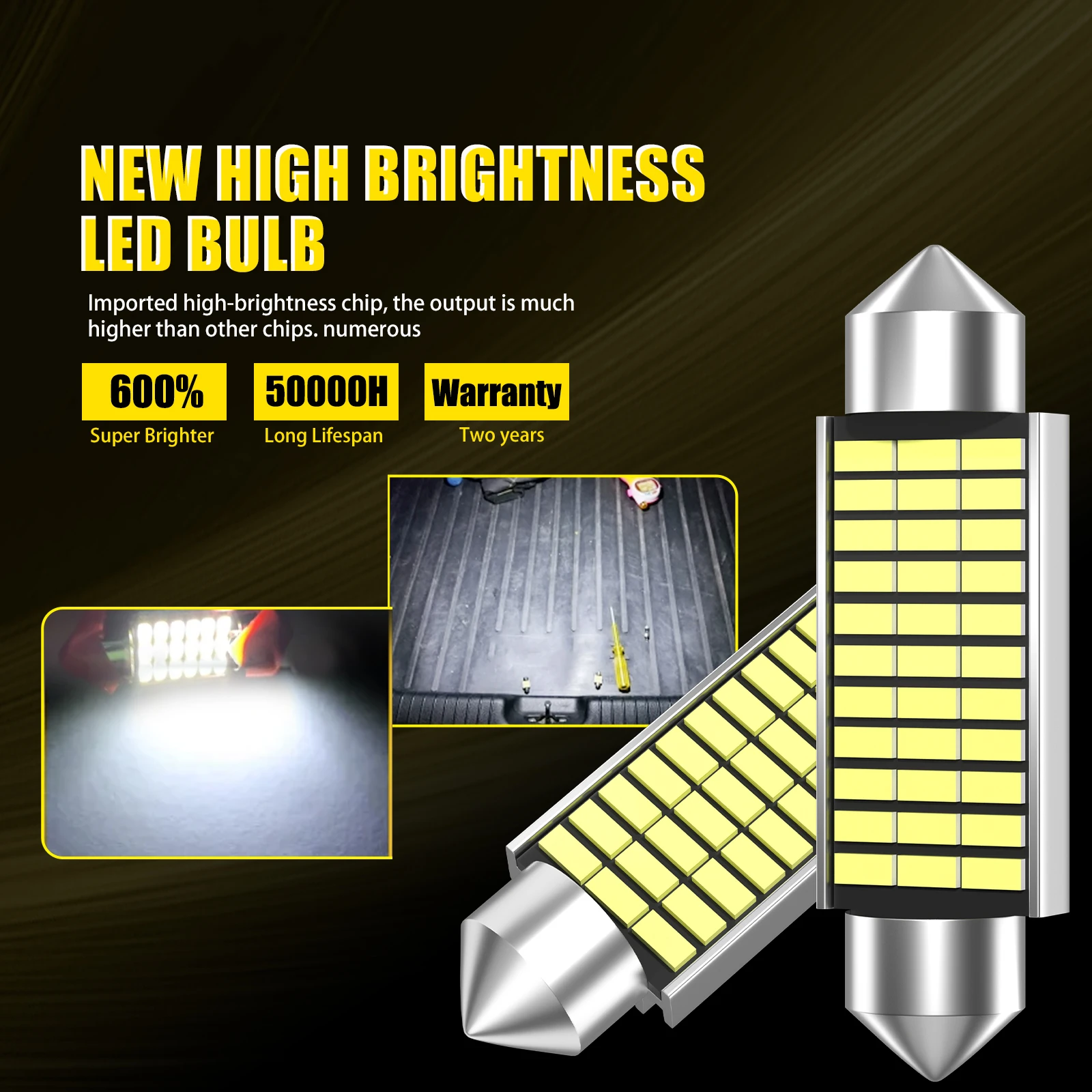 2Pcs CANBUS C5W C10W LED ���� 31mm 36mm 39mm 41mm �ڵ��� ���׸��� ���� �� ���� �ڵ� �� ��ȣ�� ���Ϲ� Ʈ��ũ ����