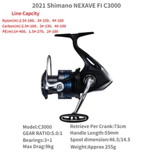 Mulinello Da Pesca Shimano Nexave C3000Hg Fi - Leggero, Potente, Per Acqua Dolce E Salata - Foto 10