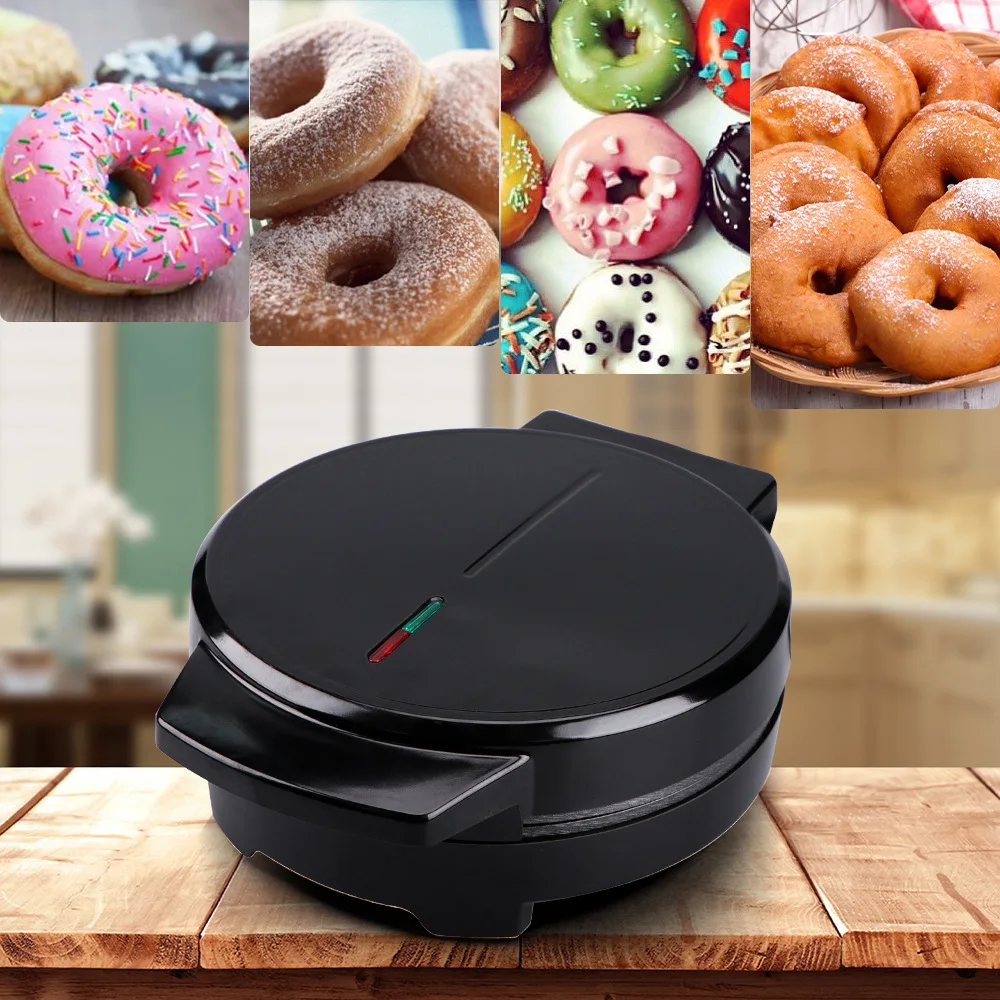 Electric Donut Maker Waffle Iron Pancake Machine for Home Bakery Baking  Tool