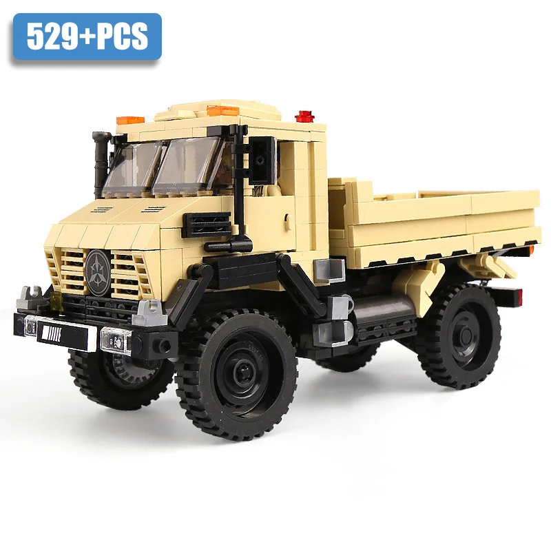 thumbnail image 1 of Bloques de construcción de vehículos todoterreno para niños, modelo de camión, jeep, todoterreno, ciudad técnica, MOC, Monster Trucks, juguetes de bloques para niños, 1 of 5