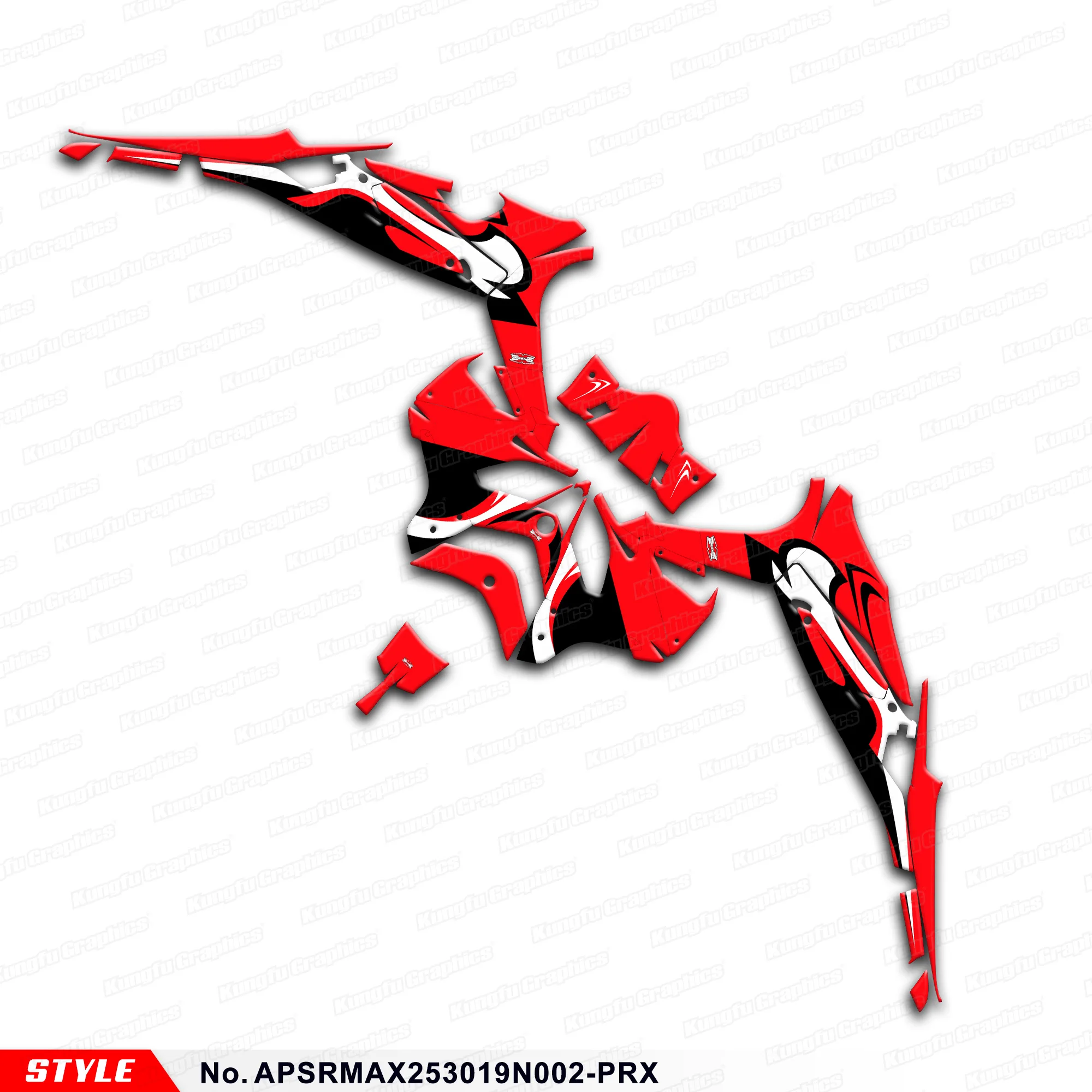

Графическая обмотка для Aprilia SR MAX 250 300 2019, APSRMAX253019N002-PRX