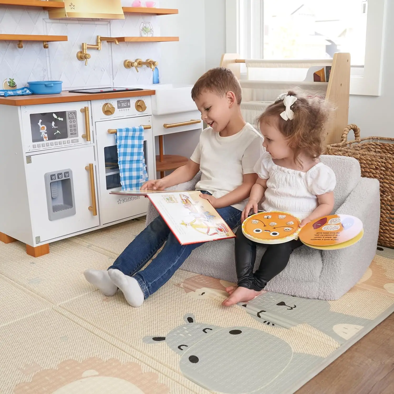 Durable children's sofas and chairs, suitable for fun playtime or comfortable rest, easy to unfold 6