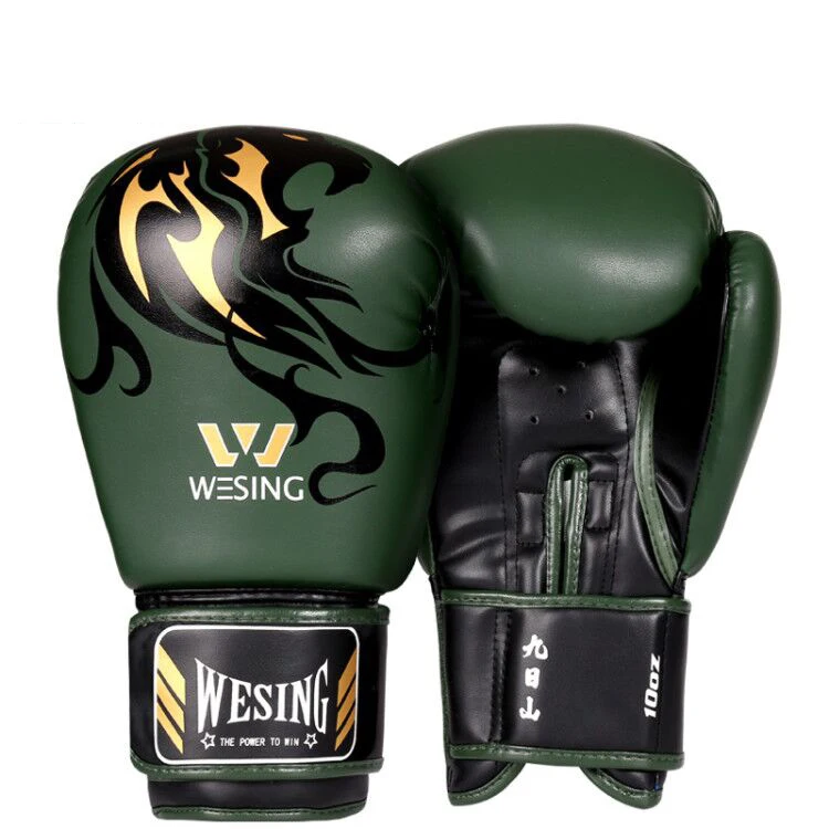 Wesing 8-16oz kids adult MMA Muay Thai boxing gloves wushu martial arts kickboxing training mitts equipment EO