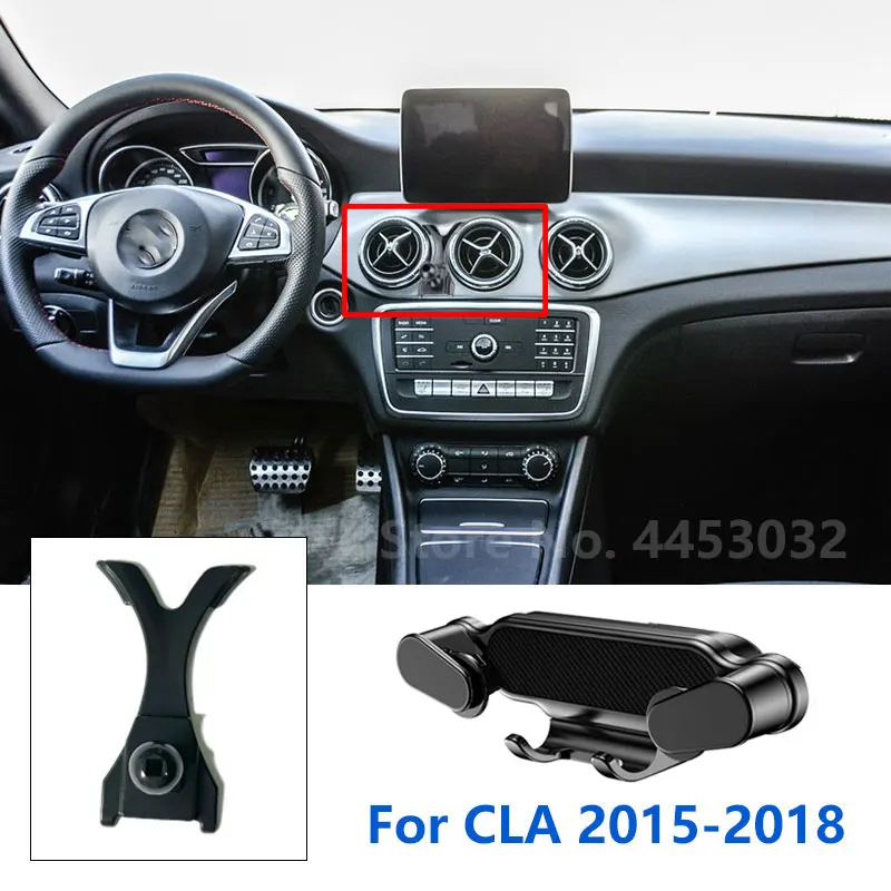 

Специальный автомобильный держатель для телефона Mercedes Benz CLA C118 W117 C117 гравитационная подставка для мобильного телефона Поддержка вентиляционного отверстия аксессуары 2015-2022