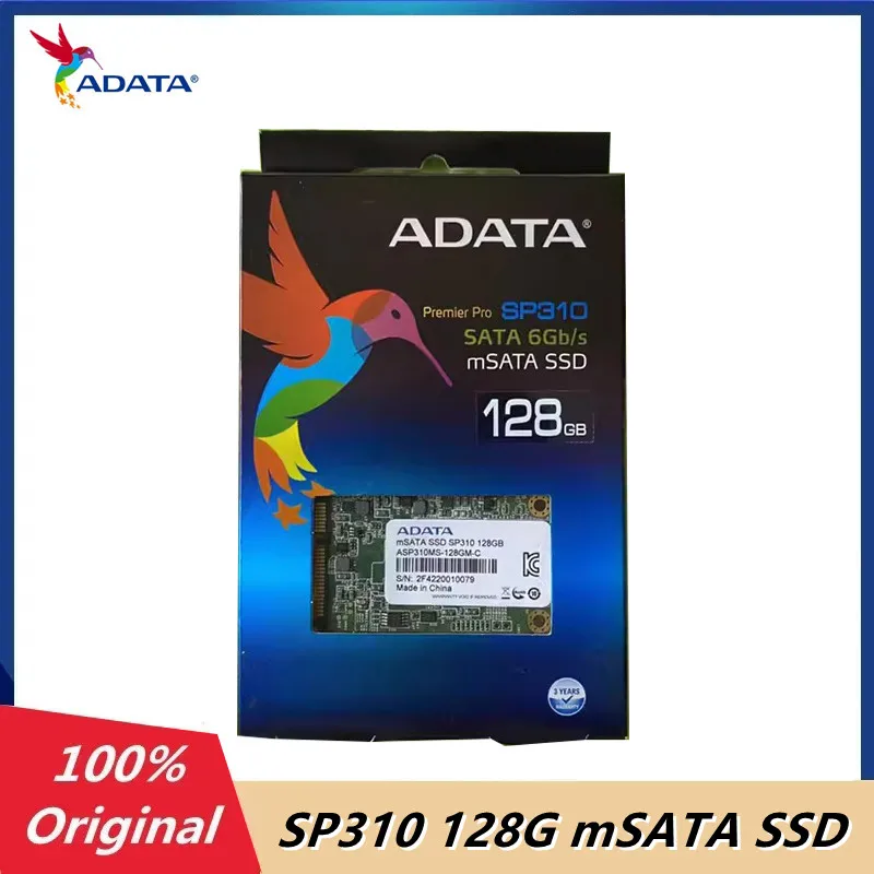 

Оригинальный ADATA SP310 128G mSATA твердотельный накопитель 1,8 в 6 Гб/с SATA III 3D TLC 128 ГБ mSATA SSD ASP310MS совершенно новый