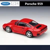 WELLY 1:24 Porsche 959 Alloy Sports Car Model Diecast Metal Toy Vehicles Car Model High Simulation Collection Childrens Toy Gift 5
