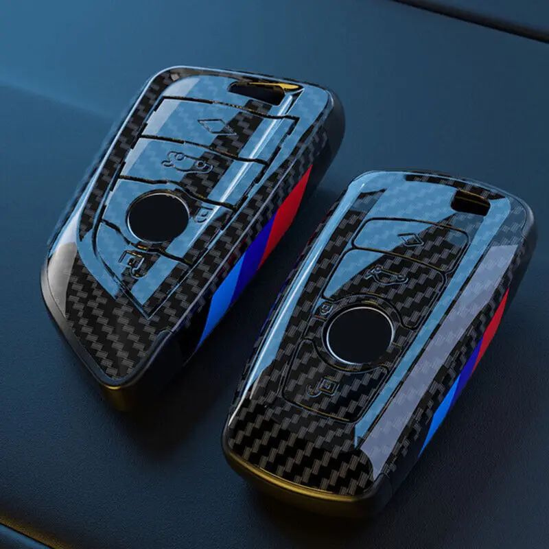 Carbon Fiber Remote Keybox Housing Protective Cover Suitable For BMW F10 F20 F22 F30 F32 F48 F15 F25 G30 G01 G05 G07 key case cover,car key shell