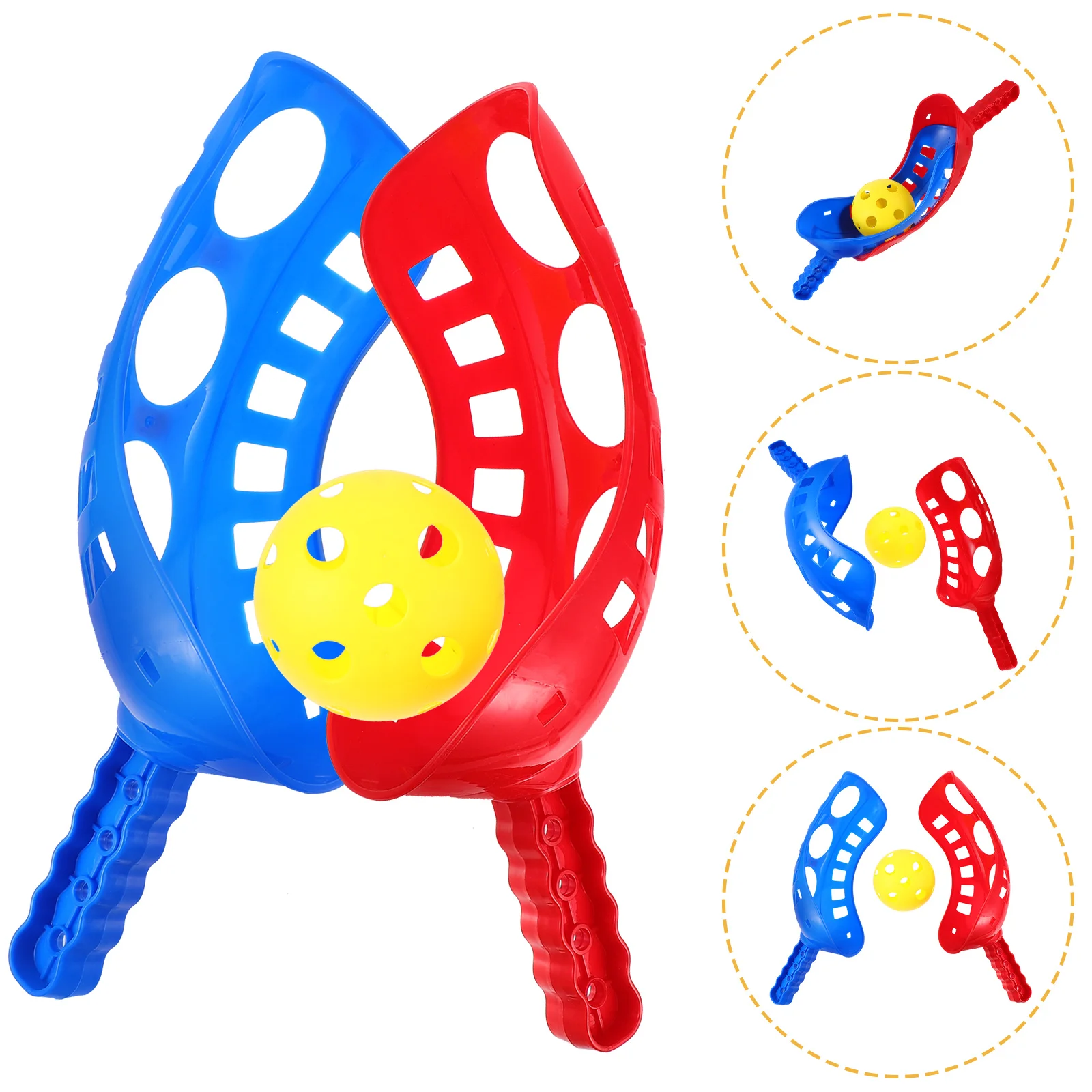 

Kids Outdoor Playset Scoop Toss & Catch Set Outdoor Sports Beach for Kids Children's outdoor interactive toy ball (Random )