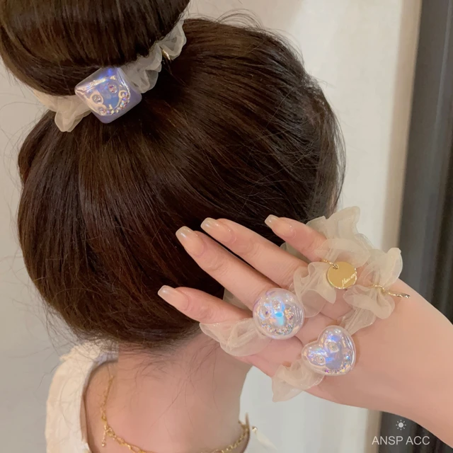 100 Packs] Baby Rubber Band Does Not Hurt The Hair Small Thumb Ring High  Elastic Thread Toddler Seamless Scrunchies Set