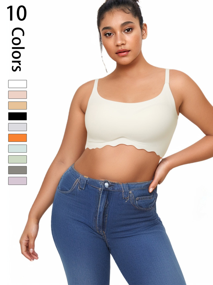 1pc Breathable Seamless Bras For Women, One Piece Back Design For A Comfortable Fit，Women's Lingerie & Underwear