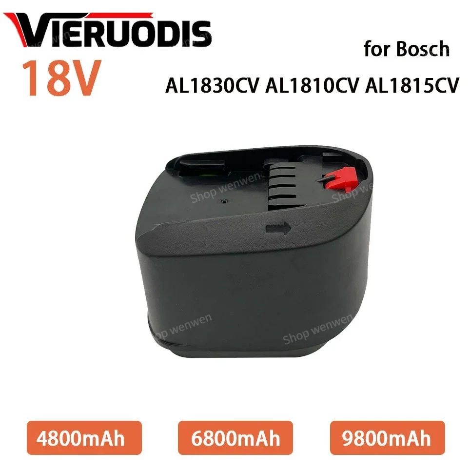 

For Bosch 18V 9.8AH Li-ion Rechargeable Tool Battery PBA PST PSB PSR Bosch Home, Garden Tools (TypeC only) AL1810CV AL1815CV