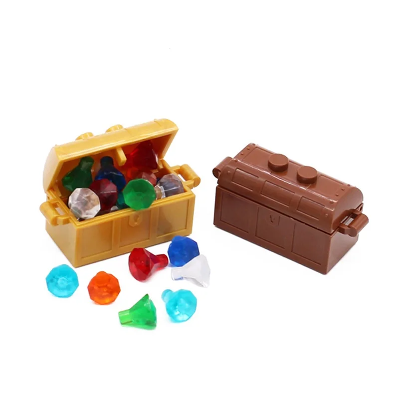 MOC 10PCS 93252 포크 엔드 빌딩 블록이있는 기구 직원 30153 다이아몬드 크리스탈 스톤 벽돌 입자 DIY 장난감 어린이 선물