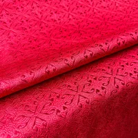 High Quality Damask Silk Satin Brocade Jacquard Fabric Edging Grid Costume Upholstery Adornment Cloth DIY Handcraft Sew Supplies 2