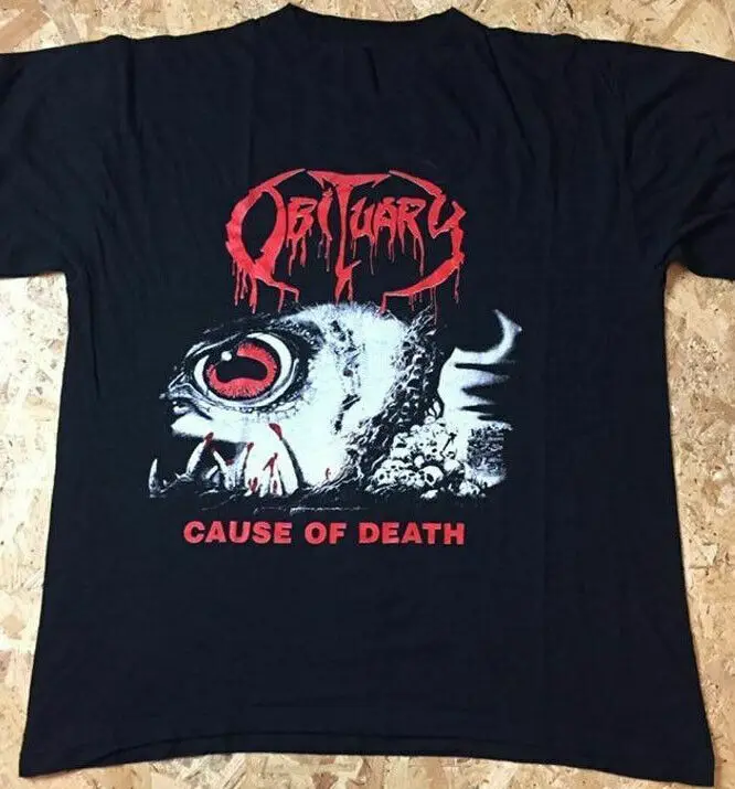 Obituary Causa Della Morte Album Tour 1990 Nero Unisex S-234Xl T-Shirt Hnh148
