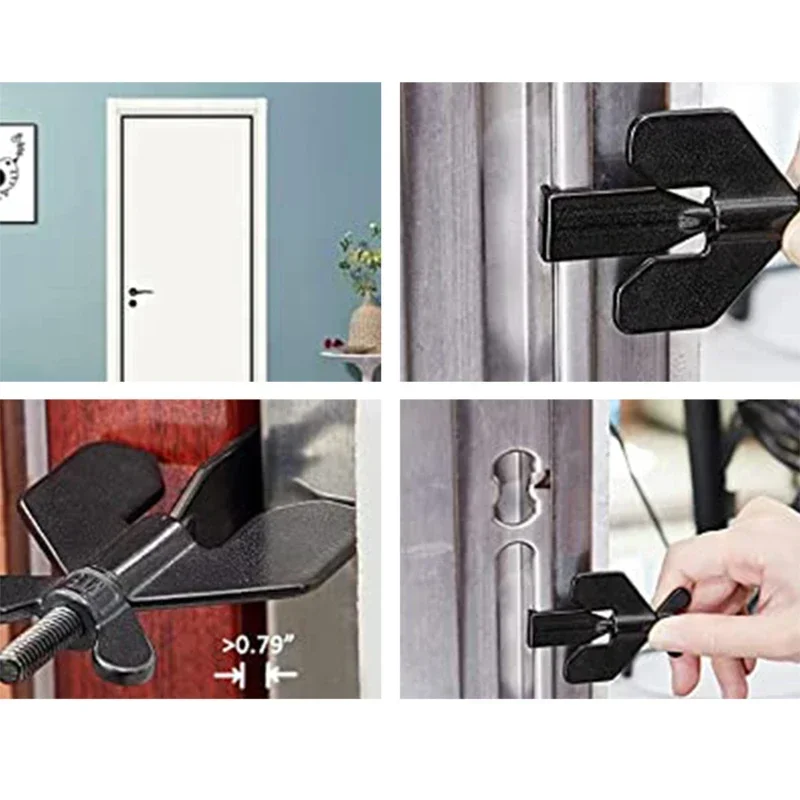 Portable Hotel Door Lock Self-Defense Door Stop Travel Anti-theft Stopper Childproof Lock Home Latch