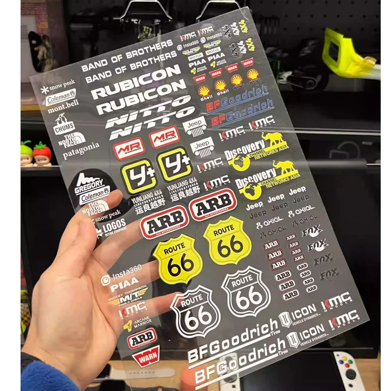 

Simulated Car Shell Crystal Transparent Sticker for 1/10 1/8 1/18 RC Crawler Drift Car Traxxas TRX4 Defender AXIAL SCX10 RC4WD