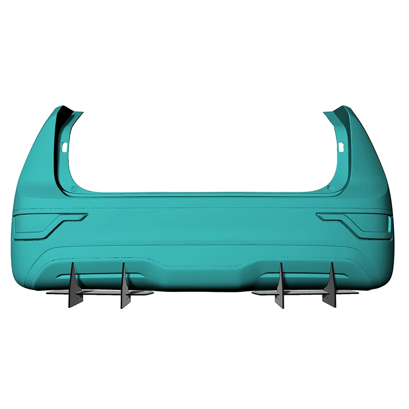 기아 니로 EV 2022 2023 2024년식 리어 디퓨저 범퍼 립 스포일러 스플리터 바디 키트 액세서리 PE 플라스틱 블랙