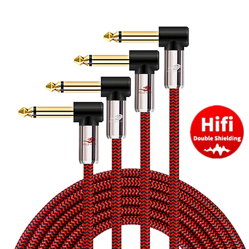 Cable de Audio Dual para sintetizador de guitarra, amplificador de teclado, mezclador, cables electrónicos órgano, 1/4 pulgadas, TS Mono, 6,35mm a 2x1/4 pulgadas, -