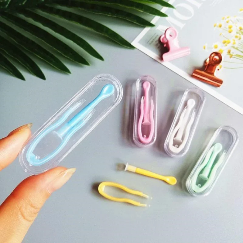 1 Set Contact Lenses Tweezers Contact Remover Lens Inserter Suction Stick Eyes Wearing Tools Colorful Lens Accessories