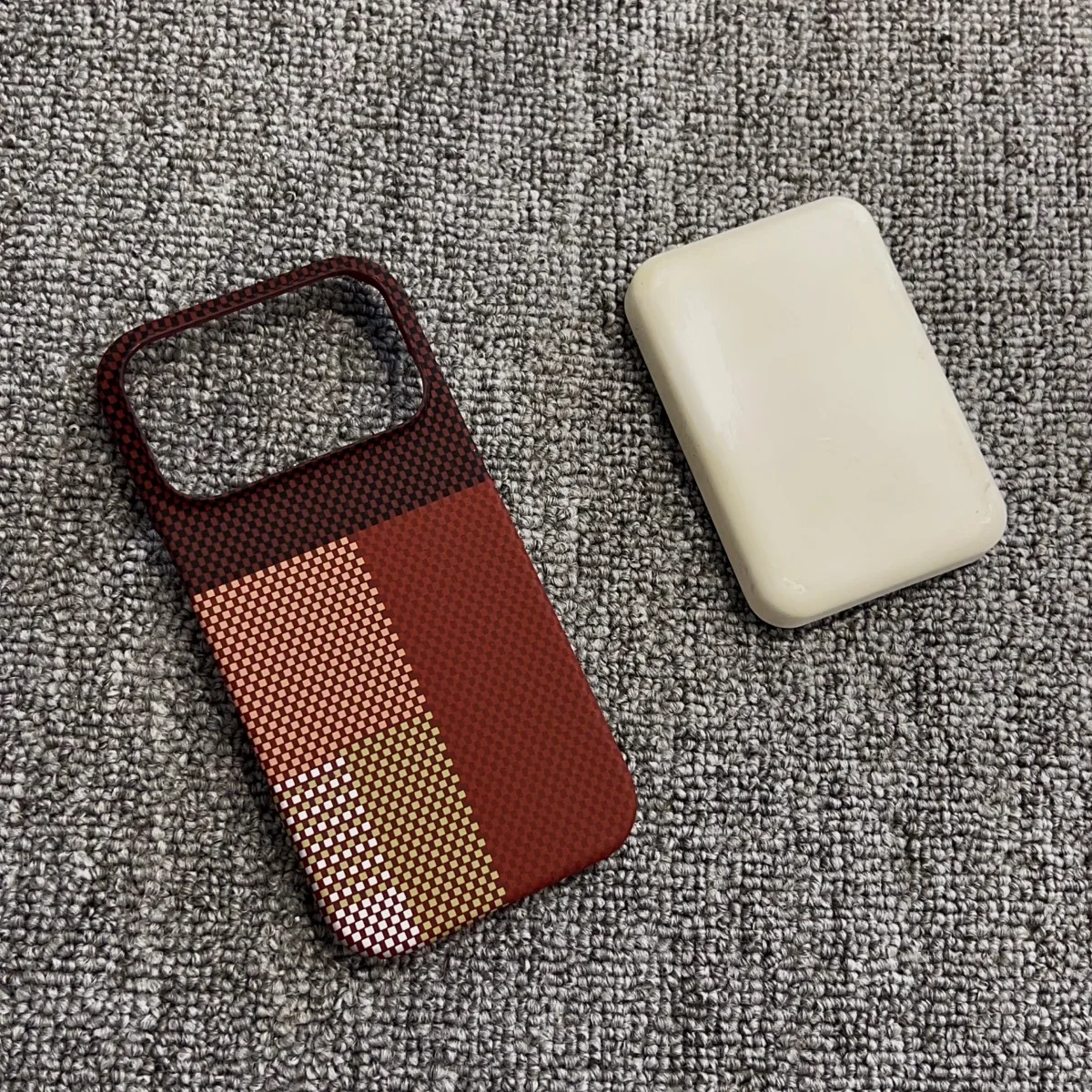 ตัวเลือกสินค้า เคสกันกระแทก คาร์บอนไฟเบอร์ ลายพระอาทิตย์ตก สำหรับ iPhone 17/16/15/14/13/12 Pro Max