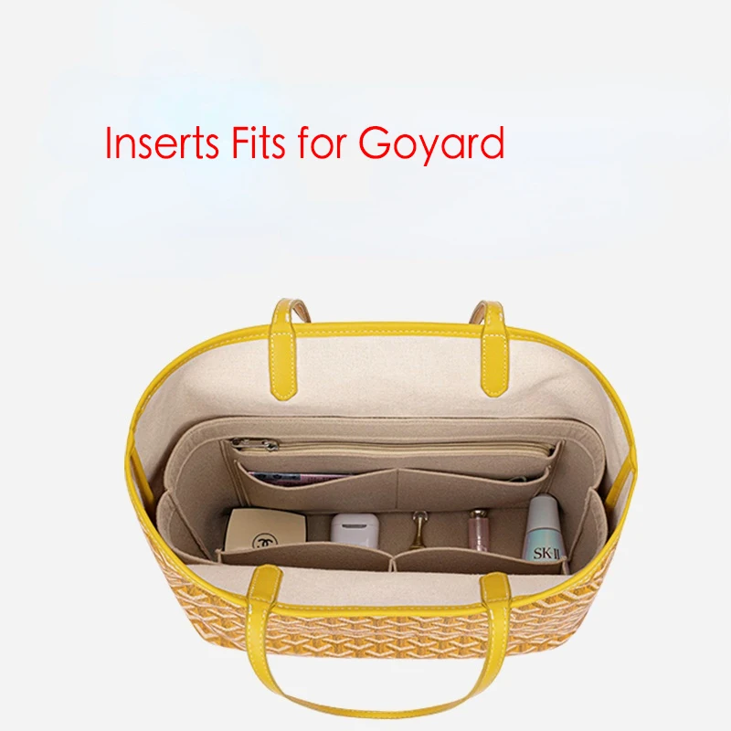 Organizzatore Di Inserti In Feltro Per Goyard Never Full E Più Borsa Tote Bag Perfetta Per Borse Da Donna Di Marca Valigia Per Il Trucco
