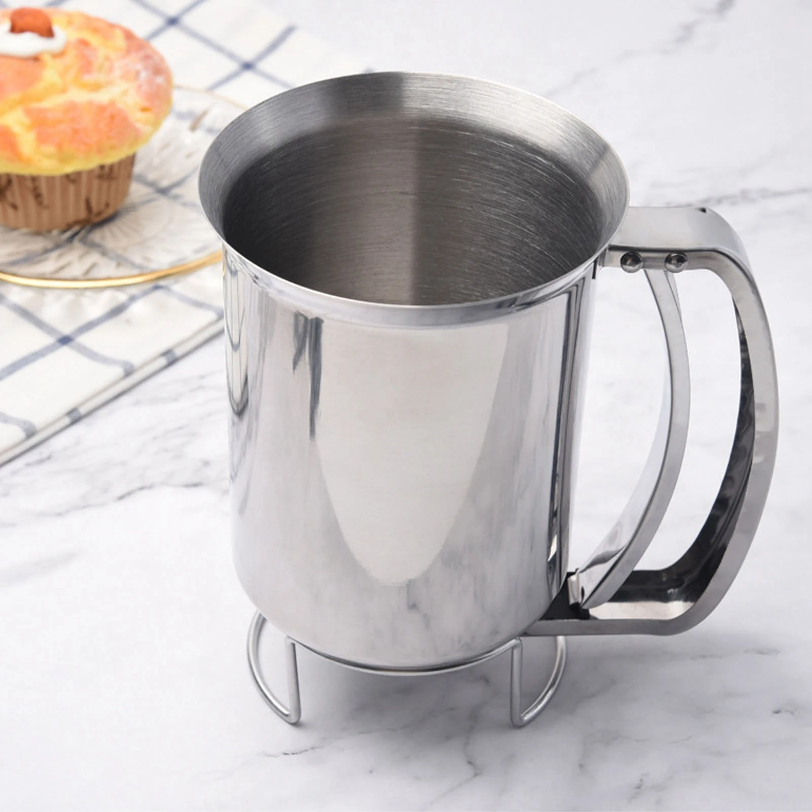 Pancake Batter Dispenser Handheld Stainless Steel Cake Dough Pourer pastry tools For Baking Cupcakes Muffins Kitchen Baking Tools